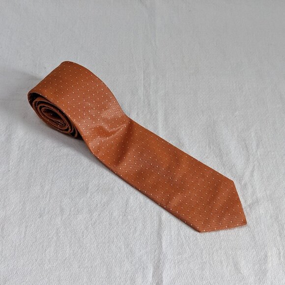 Hugo Boss Orange Dot Classic 100% Silk Tie Made in Italy - Picture 3 of 4